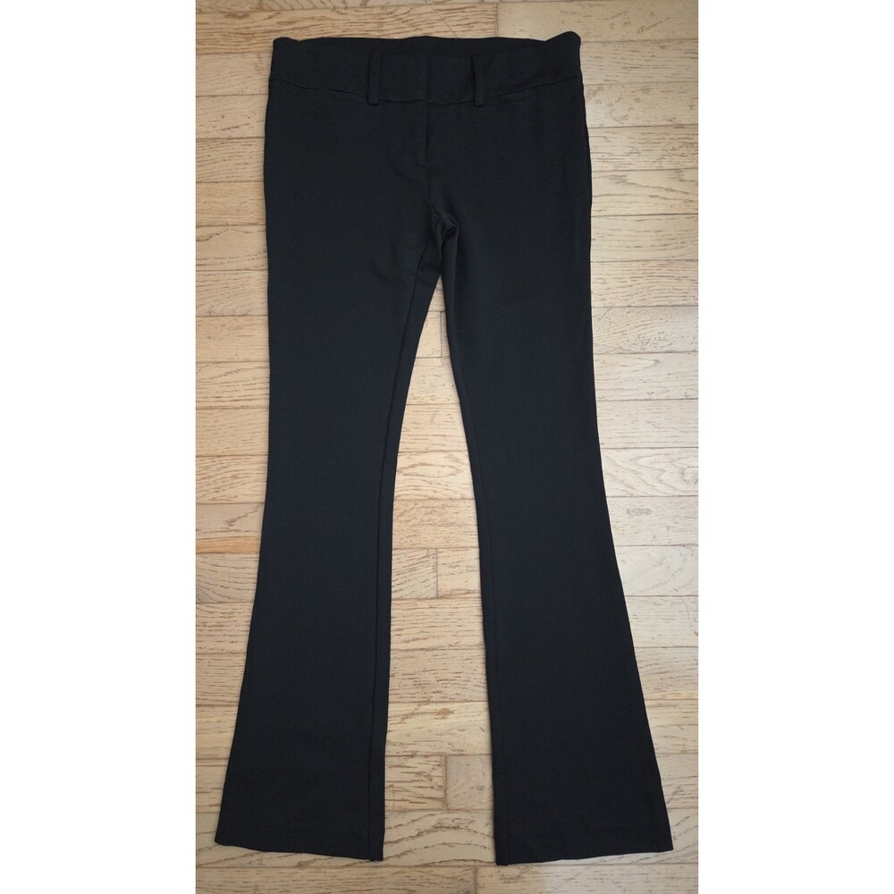 David Lerner NY Womens Flare Pants Black Size Medium Stretchy Style DAP0117 NEW